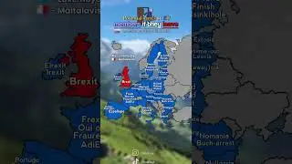 Potential names of EU members If they leave 🇪🇺 #shorts #maps #mapping #slovakmaps #europeanunion