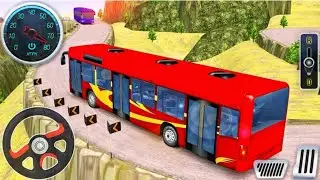 Coach Bus Offroad Driving Simulator Highway Uphill Transport Hill Drive - Android GamePlay #4