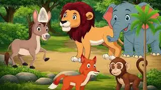 जंगल का अजीब राजा | Funny & Moral Jungle Story | 2D Cartoon । मज़ेदार जंगल की कहानी | Moral Story