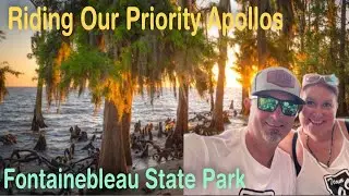 Riding Our Priority Apollos On The St Tammany Trace.