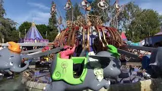 Dumbo Ride at Disneyland Full POV 4K