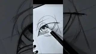How to draw a eye 👁️#easydrawing #eyesketch #art #drawingtechniques #pencildrawing #quickdrawing
