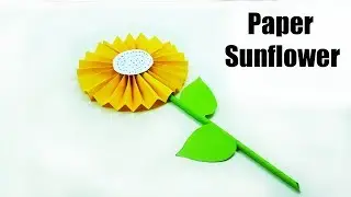 Sunflower Paper Craft : How To Make a Paper Sunflower Origami -  Easy Origami Sunflower