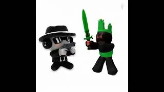 chance and 1x1x1x1 plush have a fight