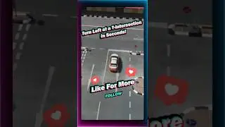 🚦 How to Turn Left at a T-Intersection in Seconds! #qatar #doha #uae #dubai #abudhabi