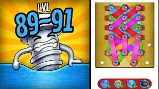 🏅 SCREW PUZZLE | SCREW MASTER 🤪 Level 89~91 🧩 Gameplay Walkthrough