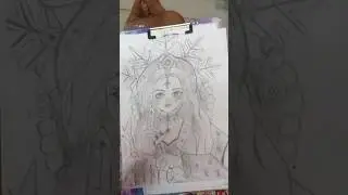 Ice queen drawing #drawing #youtubeshort #icequeen inspiration hutachan