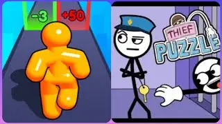 Max levels Thief Puzzle 3D Vs Tal Man Run 3D ✅❎✅New Max Update Gameplay level 605
