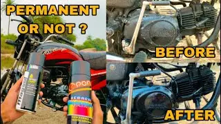 How to colour bike engine with spray can? | Permanent or Not? | #ashishlagad | #asshhhvlog