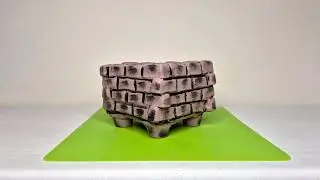 DIY - Real Bricks & Mortar - Little Concrete Pot Idea