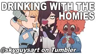 Drinking With The Homies | Comic Dub | Comic By etori114