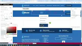 How to change menu items color in Elementor Header Template