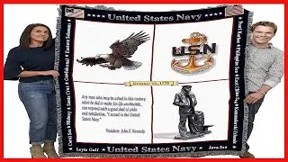 Great product -  PCW - US Navy -Naval Memorial Blanket - Gift Military Tapestry Throw Woven from Cot
