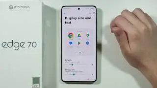 Motorola Edge 70: как изменить размер шрифта (настроить размер текста)