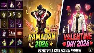 FF RAMADAN 2026 All Rewards Review - FF VALENTINES DAY 2026 All Rewards Review - OB52 Wishlist UID