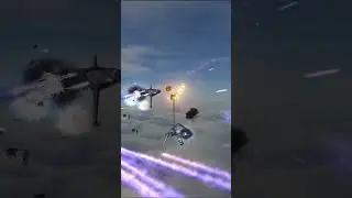 Admiral Thrawn Fleet VS Admiral Raddus Fleet - Star Wars : Empire at War Remake #starwars #gaming