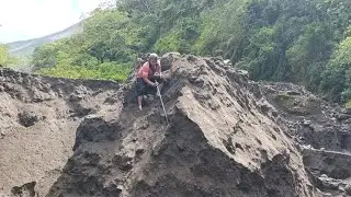 It is very easy for miners to find black sand, other miners separate the sand