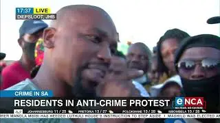 Operation Dudula leader addresses Diepsloot anti-crime protest