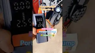 BEST Cheap Portable Air Pump Tire Inflator On Amazon Rechargeable BIG Battery #airpump #tireinflator