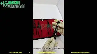 Premium Dental Extraction Forceps Black Plasma Coated 6 Piece Set