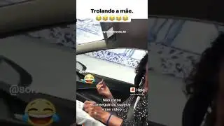 Filho trollando a m&atilde;e passando Baton dentro do carro em movimento 🤣🤣🤣🤣