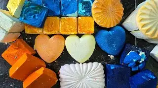 Best variety chalk crush ~ fresh dyed homemade chalk blocks crush ASMR Oddlysatisfying Sleepaid 