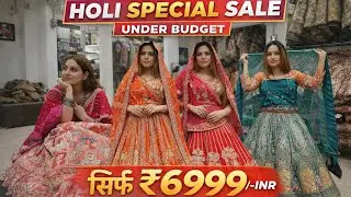 😱OMG 💯इतने सस्ते लहंगे holi special की non stop sale @naginafashion55 #viralvideo #weddingoutfit 