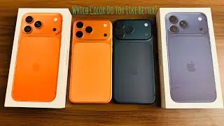 РАСПАКОВКА НОВОГО IPHONE 17 PRO MAX — РУКОВОДСТВО ПО НАСТРОЙКЕ ДЛЯ НАЧИНАЮЩИХ И СРАВНЕНИЕ ЦВЕТОВ!