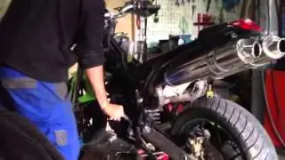 Turn on ktm duke with hand mototechnics