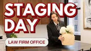 Staging a Law Firm Office | BTS Commercial Interior Design Project