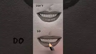 How to draw teeth #asmr #drawing #asmrart #draw #howtodraw