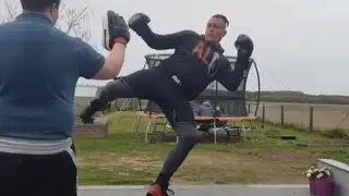 Brutale Kombination / Outdoor Training (Kickboxen) 2021 Part 2 David Bergmann