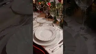 Christmas table setting ✨