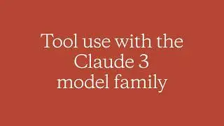 Tool use with the Claude 3 model family