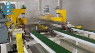 👉 Automatic Fiber Cement Board Edge Grinding and Chamfering Machine #fibercementboard  #chamfering