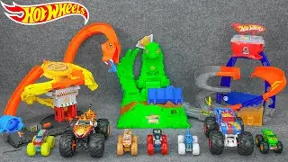 155 Min Hot Wheels Unboxing ASMR 🔥 Hot Wheels Monster Trucks Arena Smashers Ooze Battle Challenge