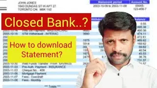 Closed Bank? How to download statement for Background verification