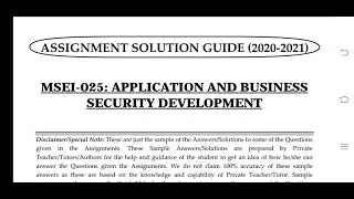 MSEI 023 IGNOU SOLVED ASSIGNMENT 2020-21