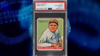 Signed 1933 Goudey Babe Ruth #181 PSA Authentic, Auto 7 at Heritage Auctions