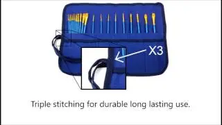 Best Paint Brush Holder | Best Roll Up Canvas Organizer - Rigger Art
