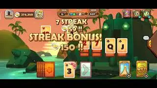 Solitaire Tripeaks - Tiki Prehistoric 409 / Shark Hook / Bomb Defuser