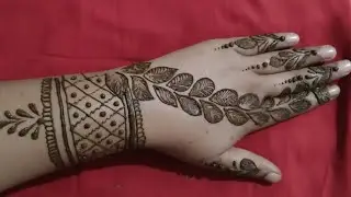 Leafy Bracelet Mehndi Design | Trending Back Hand Henna ✨#mehndi #viral#video #trending