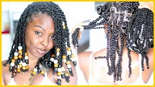 DIY Short Marley Twist w/ Beads cuz we CYUTEEE