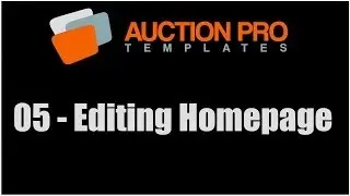 05 - How To Change Homepage On Taurus eBay Store Template
