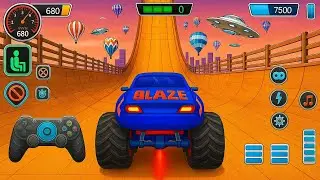 Monster Truck Mega Ramp Impossible Driver - Monster Truck Stunt Racing - Android Gameplay 