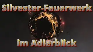 Silvesterfeuerwerk aus der Adlerperspektive