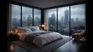 Cozy Rainy Day in a Penthouse // Rain Sounds