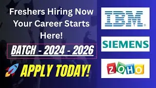 Zoho Hiring Tamil 2025| Off Campus Drive 2025 | IBM Hiring 2025 | Web Developers|Full Satck|FRESHERS