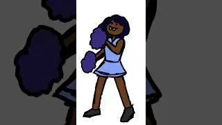Messy cheerleader animation