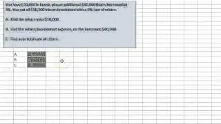 Rate of Return using Leverage
